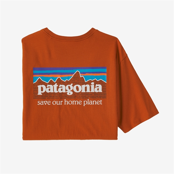 Patagonia Mens P-6 Mission Organic T-Shirt - Sandhill Rust